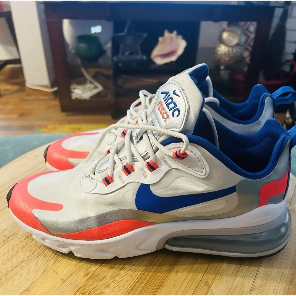 Nike Air Max 270 React 'Knicks' Sneakers CW3094-100 Women's 9.5